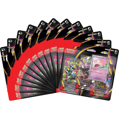 Pokémon - Mega Evolução 05 - Escuridão Absoluta - Case com 12 Blisters com 3 booster Pokémon - Mega Evolução 05 - Escuridão Absoluta - Case com 12 Blisters com 3 booster