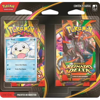 Pokémon - Mega Evolução 06 - Reinado Delta - Blister com 4 boosters + Seel (Envio previsto para 06/11/26)