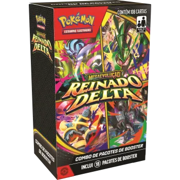 Pokémon - Mega Evolução 06 - Reinado Delta - Combo de Booster (Envio previsto para 06/11/26)