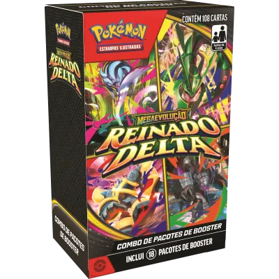Pokémon - Mega Evolução 06 - Reinado Delta - Combo de Booster (Envio previsto para 06/11/26) Pokémon - Mega Evolução 06 - Reinado Delta - Combo de Booster (Envio previsto para 06/11/26)