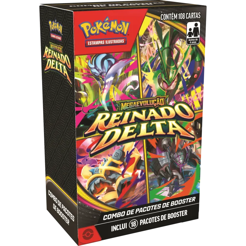 Pokémon - Mega Evolução 06 - Reinado Delta - Combo de Booster (Envio previsto para 06/11/26) Pokémon - Mega Evolução 06 - Reinado Delta - Combo de Booster (Envio previsto para 06/11/26)