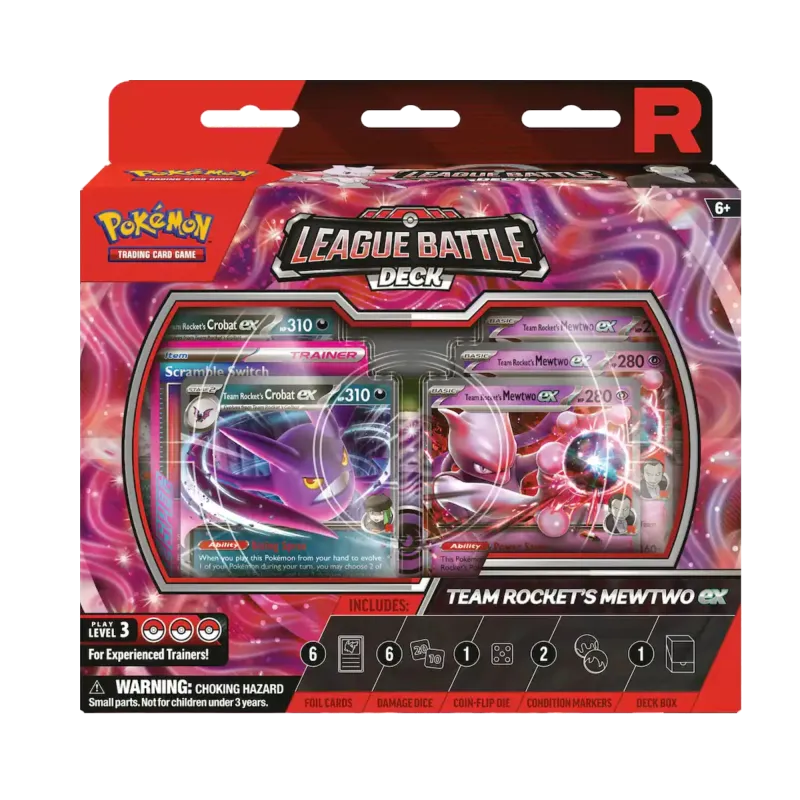 Pokemon - (Deck) Baralho De Liga - Team Rocket's Mewtwo EX (Inglês)