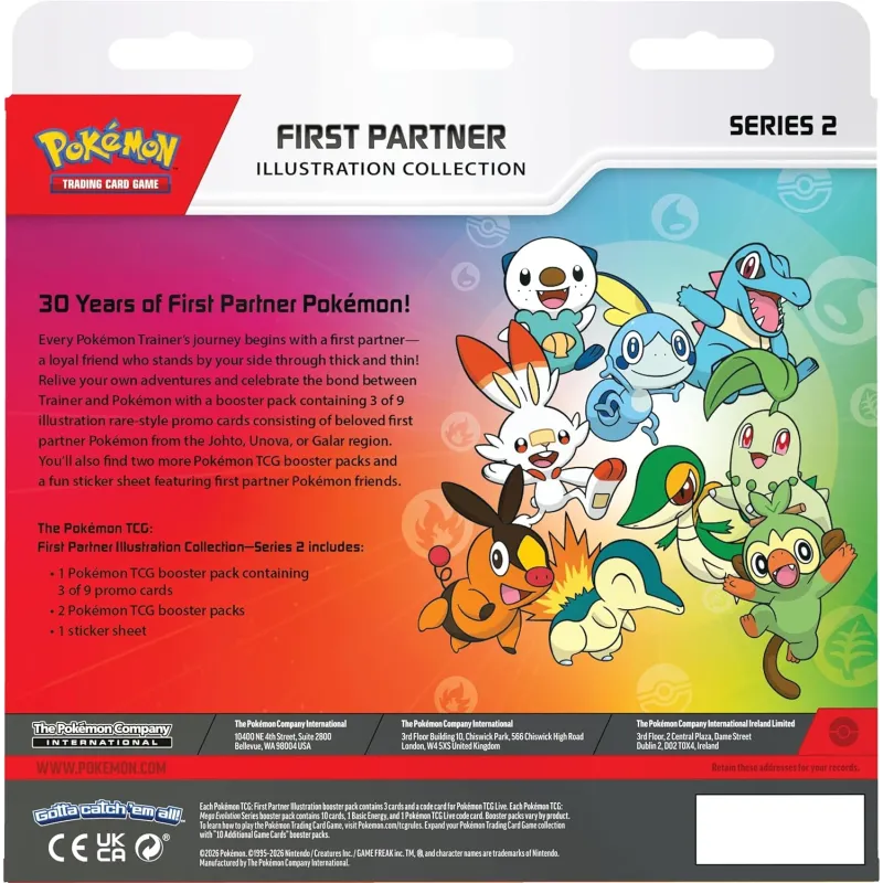Pokémon - Coleção Ilustração Parceiro Inicial Série 2 (Inglês)