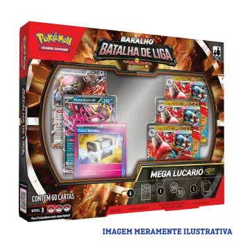 Pokémon - (Deck) Baralho Batalha de Liga - Mega Lucario ex