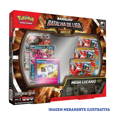 Pokémon - (Deck) Baralho Batalha de Liga - Mega Lucario ex Pokémon - (Deck) Baralho Batalha de Liga - Mega Lucario ex