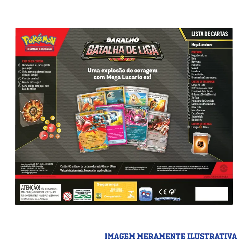 Pokémon - (Deck) Baralho Batalha de Liga - Mega Lucario ex Pokémon - (Deck) Baralho Batalha de Liga - Mega Lucario ex