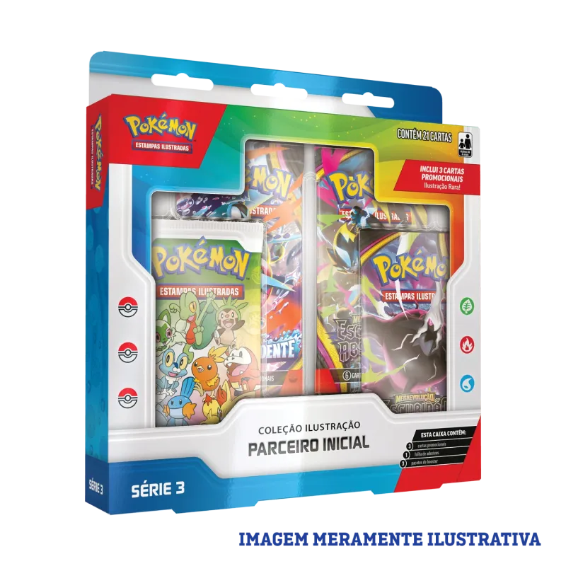 Pokémon - Coleção Ilustração Parceiro Inicial Série 3
