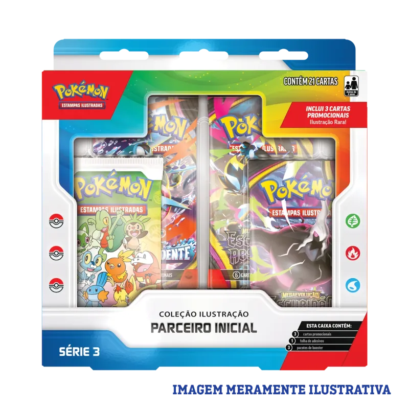 Pokémon - Coleção Ilustração Parceiro Inicial Série 3