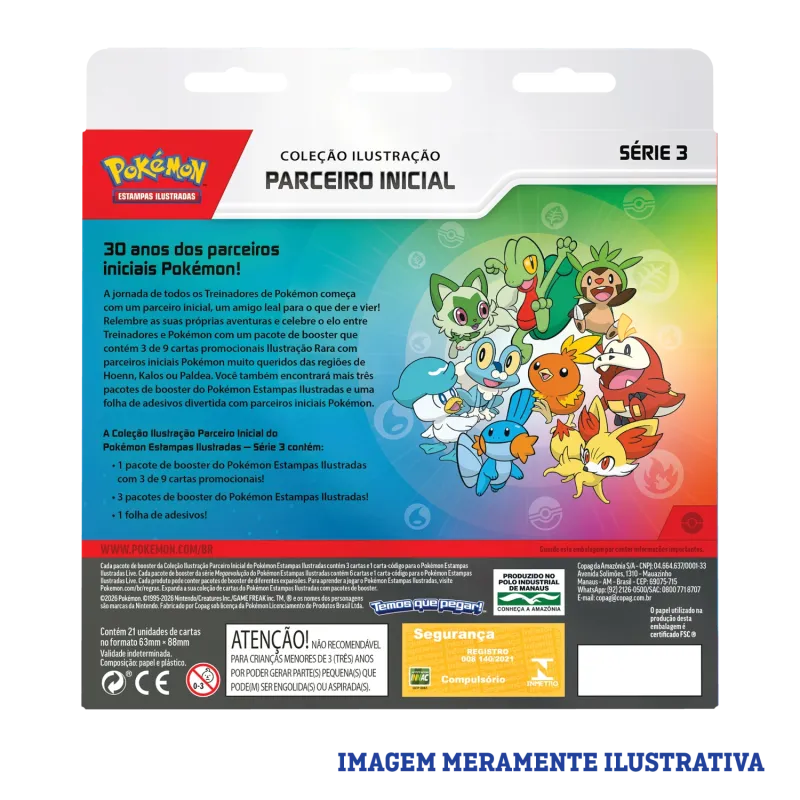 Pokémon - Coleção Ilustração Parceiro Inicial Série 3