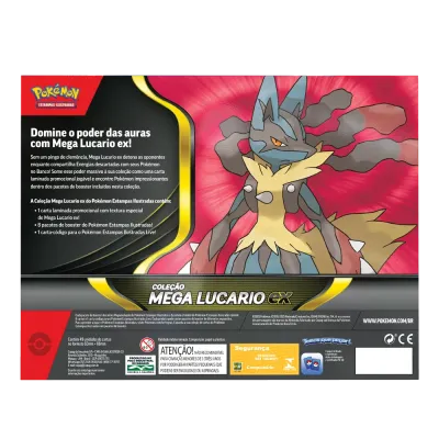 Pokémon - Box Coleção Mega Lucario Ex Pokémon - Box Coleção Mega Lucario Ex
