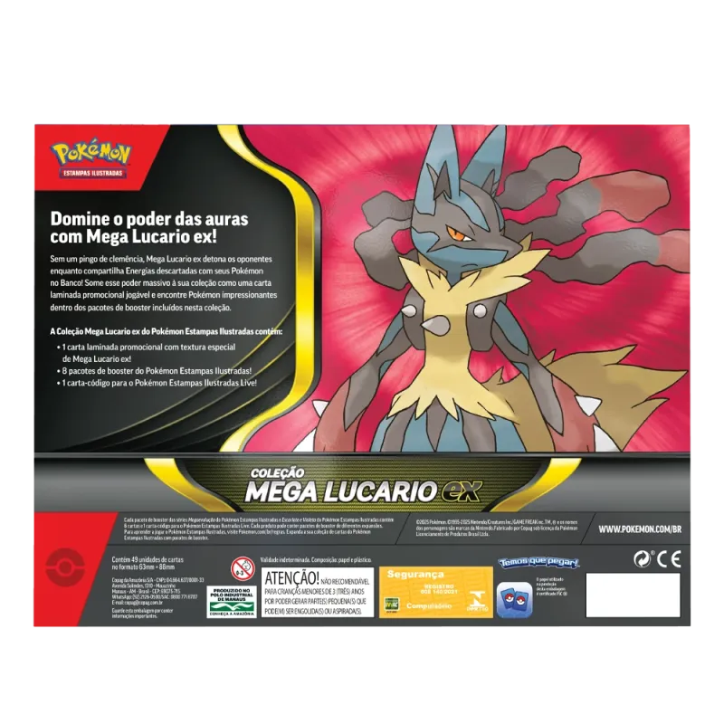 Pokémon - Box Coleção Mega Lucario Ex Pokémon - Box Coleção Mega Lucario Ex