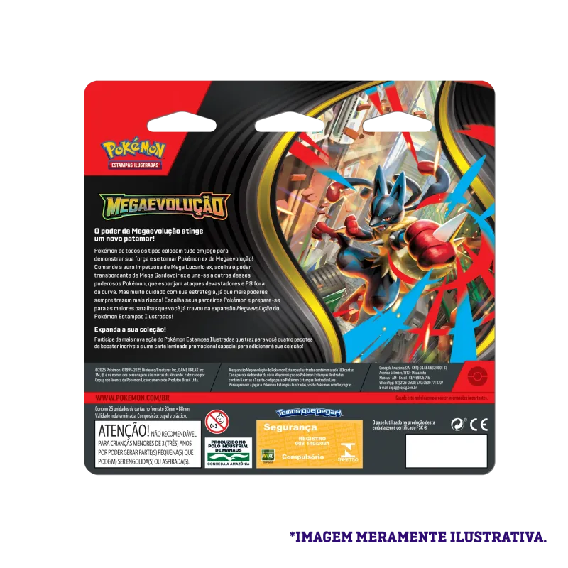 Pokémon - Mega Evolução 01 - Blister com 4 booster + Golduck Pokémon - Mega Evolução 01 - Blister com 4 booster + Golduck