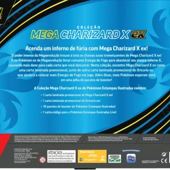 Pokémon - Box Coleção Mega Charizard X Ex