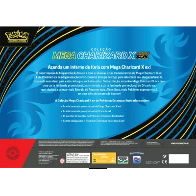 Pokémon - Box Coleção Mega Charizard X Ex
