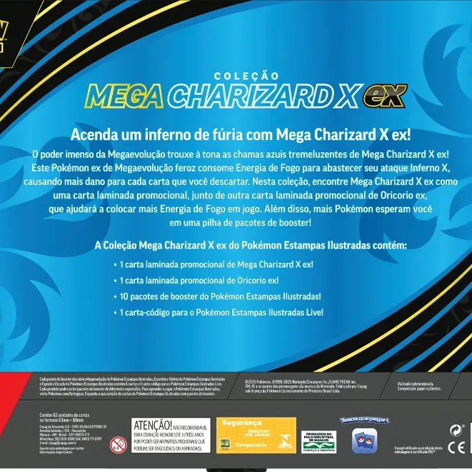 Pokémon - Box Coleção Mega Charizard X Ex