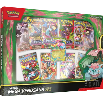 Pokémon - Box Coleção Mega Venusar Ex