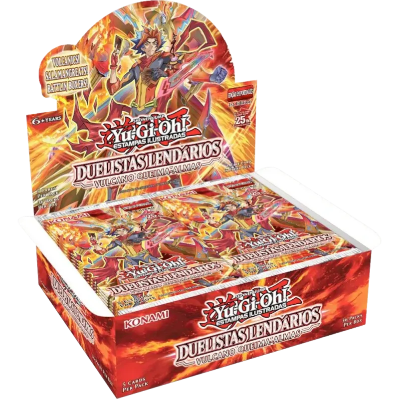 Yu-Gi-Oh! (yugioh) - Duelistas Lendários: Vulcano Queima-almas - Booster Box