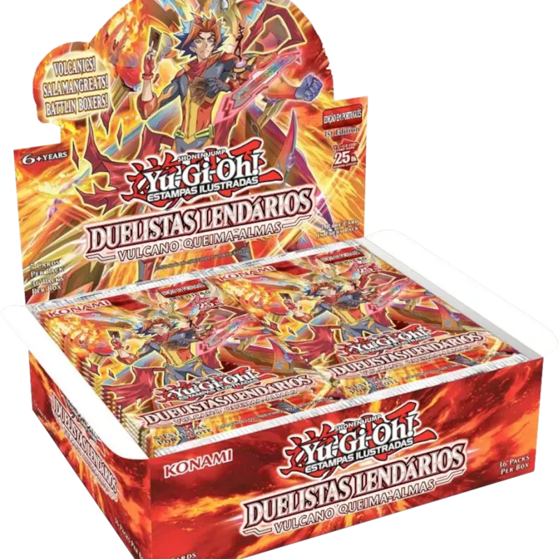 Yu-Gi-Oh! (yugioh) - Duelistas Lendários: Vulcano Queima-almas - Booster Box Yu-Gi-Oh! (yugioh) - Duelistas Lendários: Vulcano Queima-almas - Booster Box