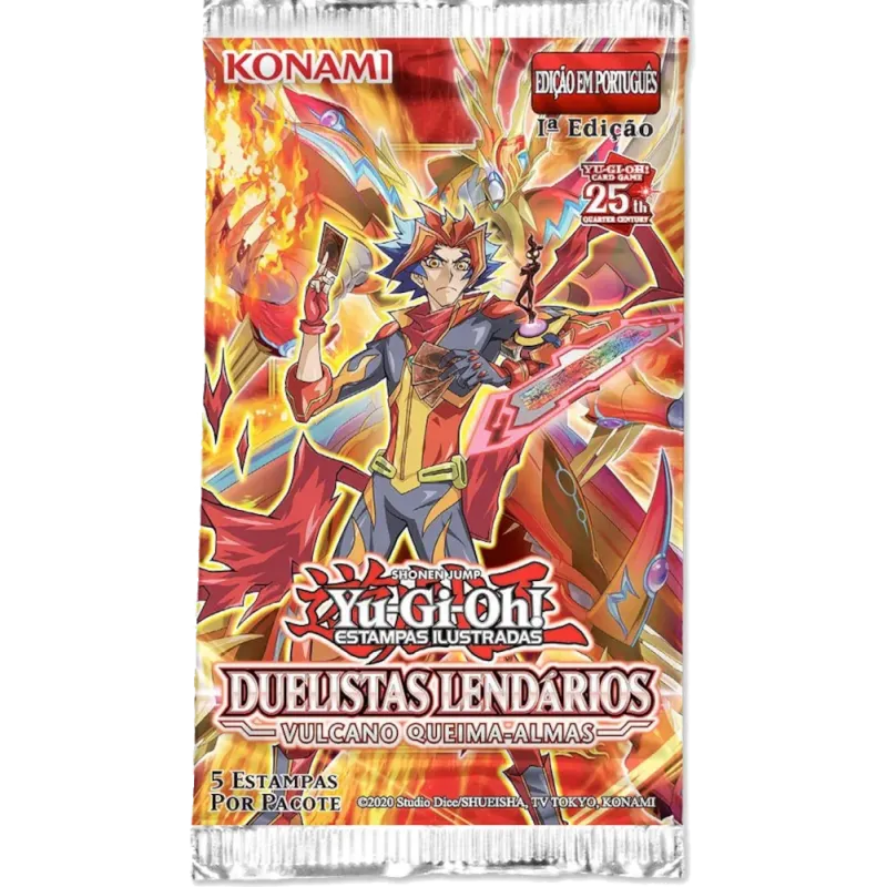 Yu-Gi-Oh! (yugioh) - Duelistas Lendários: Vulcano Queima-almas - Booster