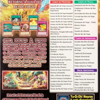 Yu-Gi-Oh! (yugioh) - Deck Estrutural - Reis de Fogo Yu-Gi-Oh! (yugioh) - Deck Estrutural - Reis de Fogo