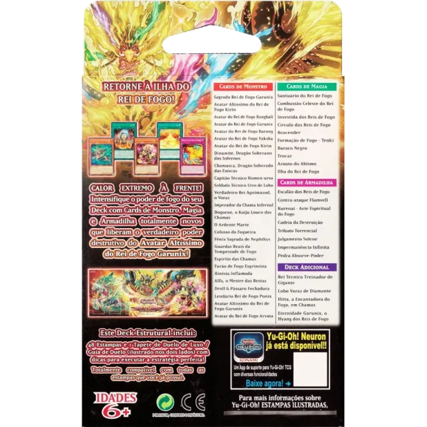 Yu-Gi-Oh! (yugioh) - Deck Estrutural - Reis de Fogo