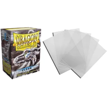 Protetor de Cartas 66mm x 91mm (Padrão) Transparente c/ 100 - Dragon Shield
