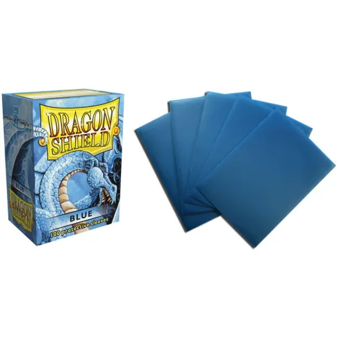 Protetor de Cartas 66mm x 91mm (Padrão) Azul c/ 100 - Dragon Shield Protetor de Cartas 66mm x 91mm (Padrão) Azul c/ 100 - Dragon Shield