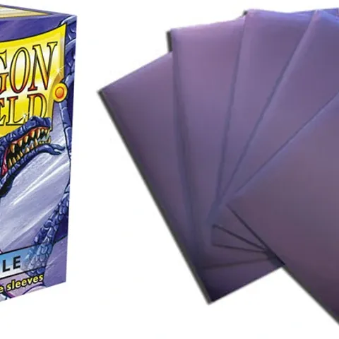 Protetor de Cartas 66mm x 91mm (Padrão) Roxo c/ 100 - Dragon Shield