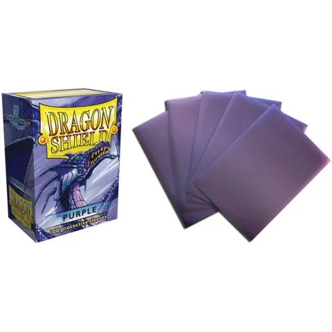 Protetor de Cartas 66mm x 91mm (Padrão) Roxo c/ 100 - Dragon Shield