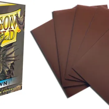 Protetor de Cartas 66mm x 91mm (Padrão) Marrom c/ 100 - Dragon Shield