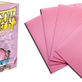 Protetor de Cartas 66mm x 91mm (Padrão) Rosa c/ 100 - Dragon Shield