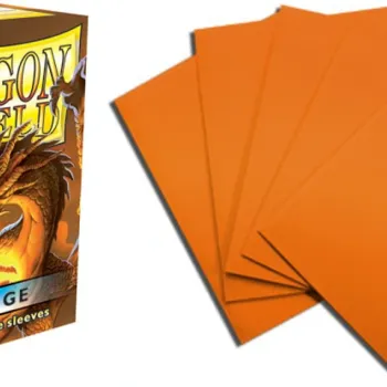 Protetor de Cartas 66mm x 91mm (Padrão) Laranja c/ 100 - Dragon Shield