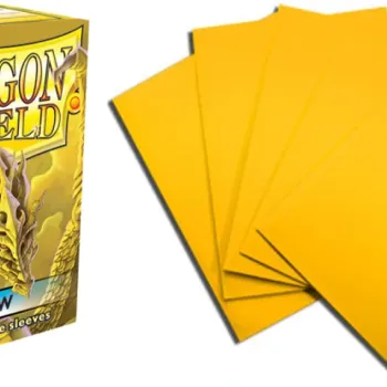 Protetor de Cartas 66mm x 91mm (Padrão) Amarelo c/ 100 - Dragon Shield Protetor de Cartas 66mm x 91mm (Padrão) Amarelo c/ 100 - Dragon Shield