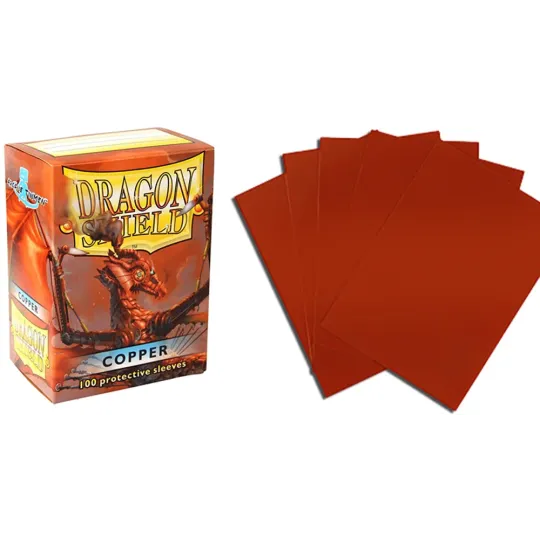 Protetor de Cartas 66mm x 91mm (Padrão) Cobre c/ 100 - Dragon Shield