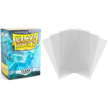 Protetor de Cartas 66mm x 91mm (Padrão) Matte Transparente c/ 100 - Dragon Shield