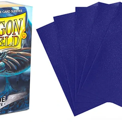 Protetor de Cartas 66mm x 91mm (Padrão) Matte Azul c/ 100 - Dragon Shield Protetor de Cartas 66mm x 91mm (Padrão) Matte Azul c/ 100 - Dragon Shield