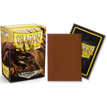 Protetor de Cartas 66mm x 91mm (Padrão) Matte Umber c/ 100 - Dragon Shield