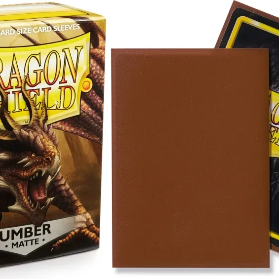 Protetor de Cartas 66mm x 91mm (Padrão) Matte Umber c/ 100 - Dragon Shield Protetor de Cartas 66mm x 91mm (Padrão) Matte Umber c/ 100 - Dragon Shield