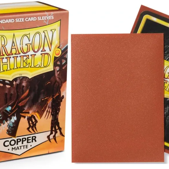 Protetor de Cartas 66mm x 91mm (Padrão) Matte Cobre c/ 100 - Dragon Shield