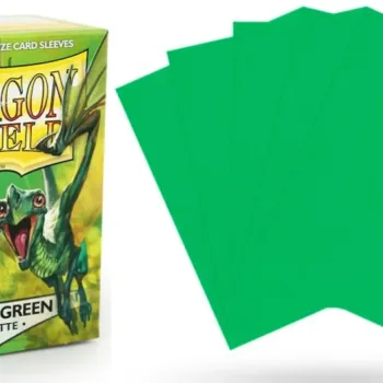 Protetor de Cartas 66mm x 91mm (Padrão) Matte Verde Maçã c/ 100 - Dragon Shield
