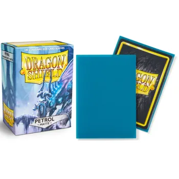 Protetor de Cartas 66mm x 91mm (Padrão) Matte Petróleo c/ 100 - Dragon Shield