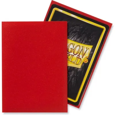 Protetor de Cartas 66mm x 91mm (Padrão) Matte Escarlate c/ 100 - Dragon Shield