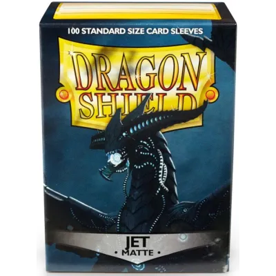 Protetor de Cartas 66mm x 91mm (Padrão) Matte Jet c/ 100 - Dragon Shield Protetor de Cartas 66mm x 91mm (Padrão) Matte Jet c/ 100 - Dragon Shield