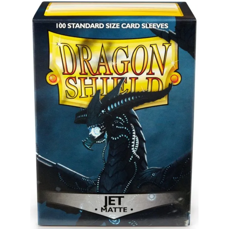 Protetor de Cartas 66mm x 91mm (Padrão) Matte Jet c/ 100 - Dragon Shield