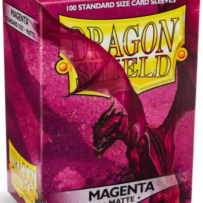 Protetor de Cartas 66mm x 91mm (Padrão) Matte Magenta c/ 100 - Dragon Shield