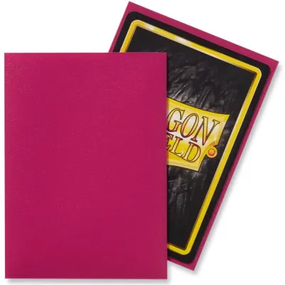 Protetor de Cartas 66mm x 91mm (Padrão) Matte Magenta c/ 100 - Dragon Shield