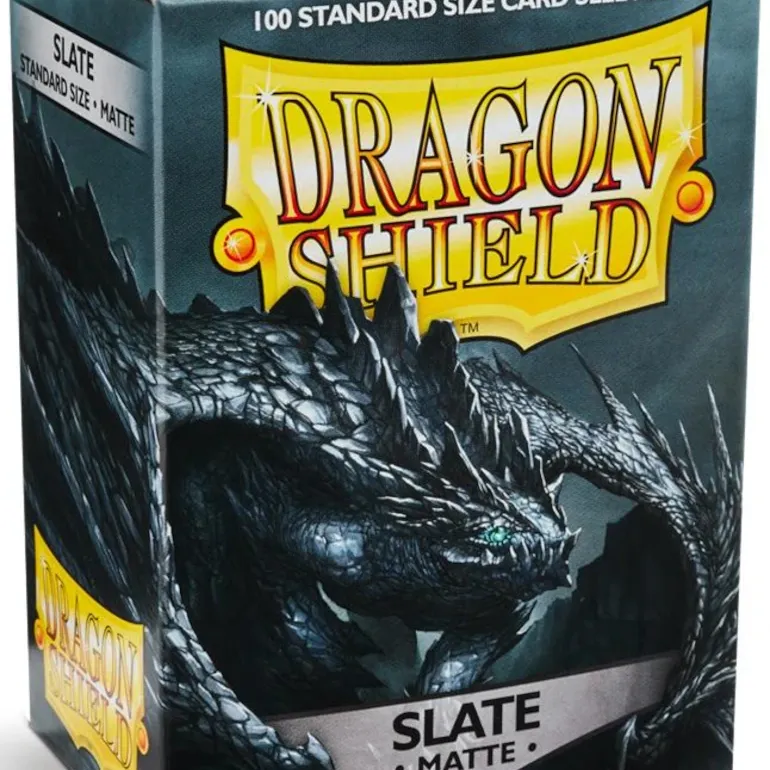 Protetor de Cartas 66mm x 91mm (Padrão) Matte Ardósia c/ 100 - Dragon Shield