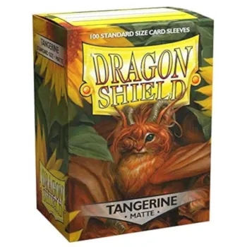 Protetor de Cartas 66mm x 91mm (Padrão) Matte Tangerina c/ 100 - Dragon Shield