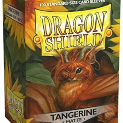 Protetor de Cartas 66mm x 91mm (Padrão) Matte Tangerina c/ 100 - Dragon Shield Protetor de Cartas 66mm x 91mm (Padrão) Matte Tangerina c/ 100 - Dragon Shield