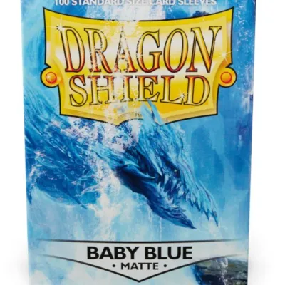 Protetor de Cartas 66mm x 91mm (Padrão) Matte Azul Bebê c/ 100 - Dragon Shield